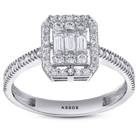 Baget Taşlı Altın Yüzük