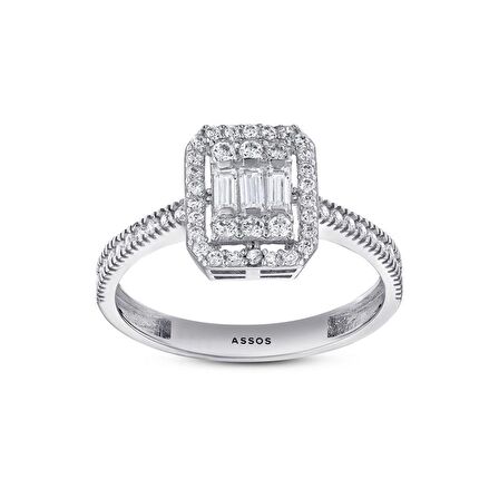 Baget Taşlı Altın Yüzük