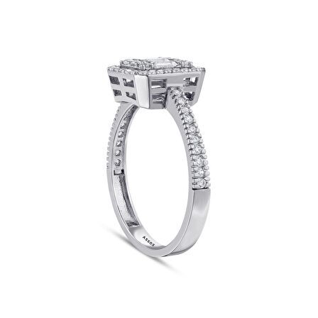 Baget Taşlı Altın Yüzük