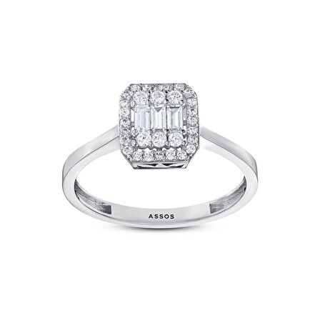 Baget Taşlı Altın Yüzük