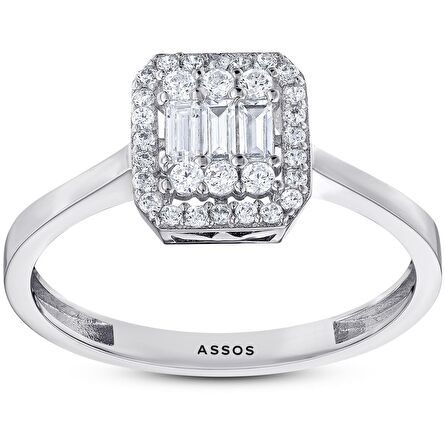 Baget Taşlı Altın Yüzük