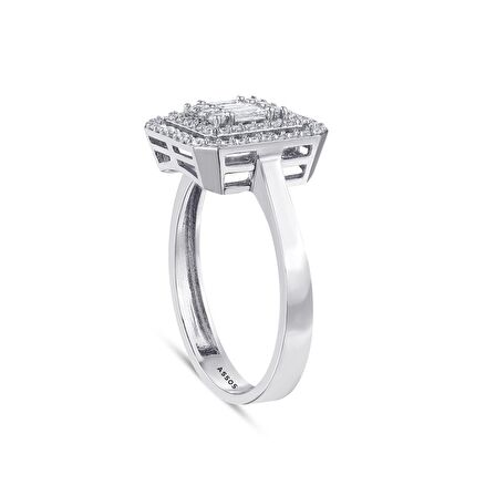 Baget Taşlı Altın Yüzük