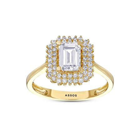 Baget Taşlı Altın Yüzük