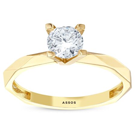 Altın Tektaş Yüzük