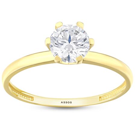 Altın Tektaş Yüzük