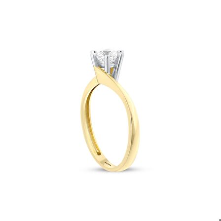 Altın Tektaş Yüzük