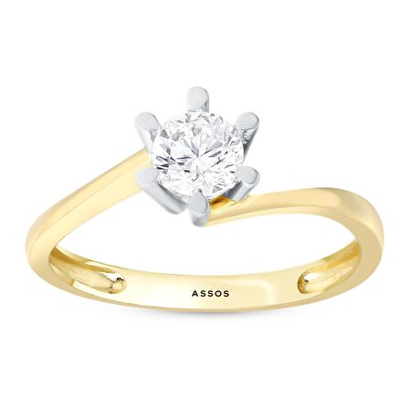 Altın Tektaş Yüzük