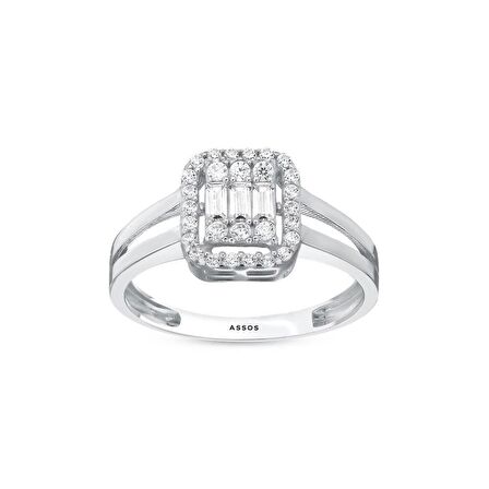 Baget Taşlı Altın Yüzük