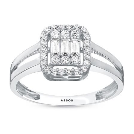 Baget Taşlı Altın Yüzük