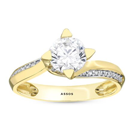 Altın Tektaş Yüzük