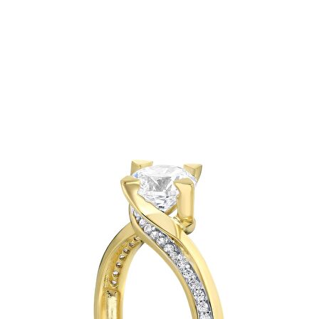 Altın Tektaş Yüzük