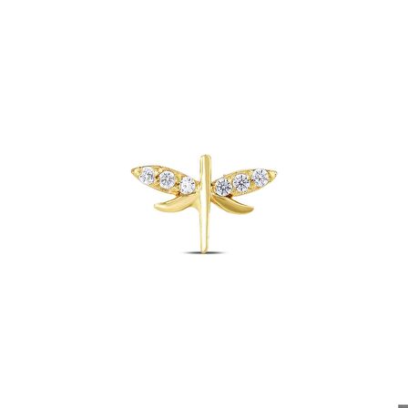 Taşlı Altın Tragus Piercing