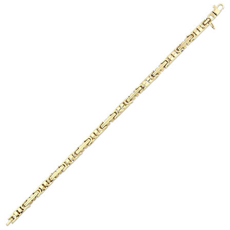 Tasarım Altın Zincir Bileklik - 14K - 9.12gr