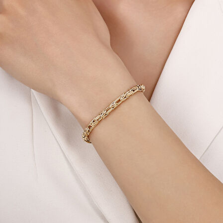 Altın Zincir Bileklik - 14K - 7.36gr