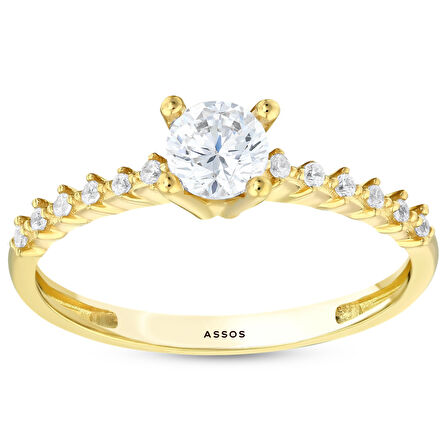 Altın Tektaş Yüzük