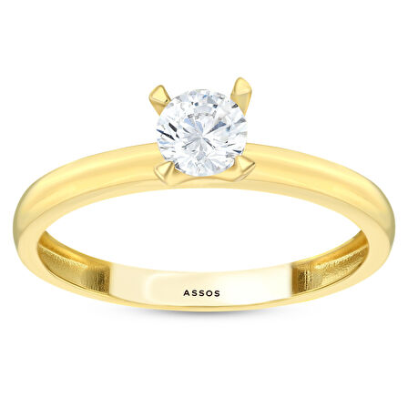 Altın Tektaş Yüzük