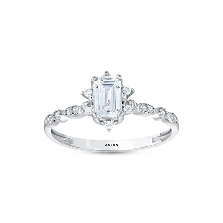 Baget Taşlı Altın Yüzük