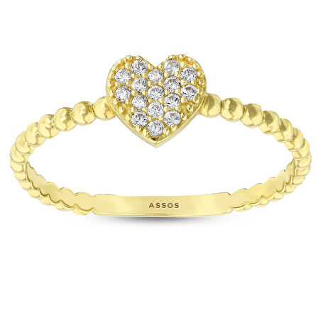 Taşlı Tasarım Altın Yüzük