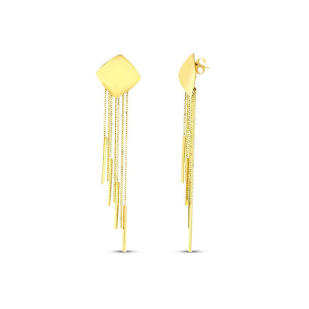 Altın Sallantılı Küpe - 14K - 8.31gr