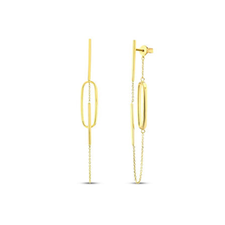 Altın Tasarım Küpe - 14K - 4.50gr