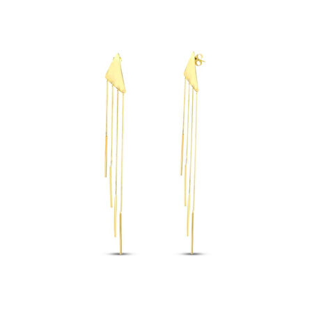 Altın Sallantılı Küpe - 14K - 7.47gr