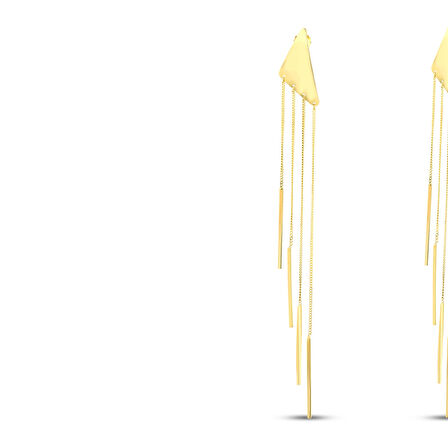 Altın Sallantılı Küpe - 14K - 7.47gr