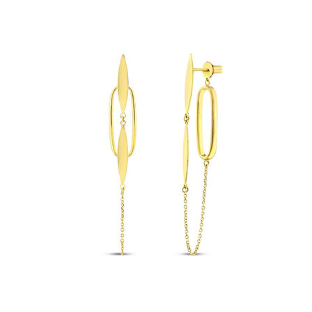Tasarım Altın Küpe - 14K - 4.48gr