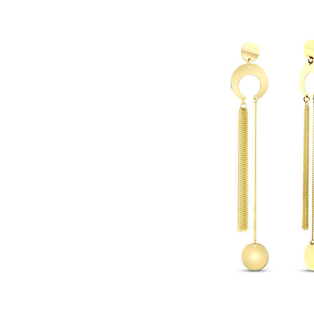 Tasarım Altın Küpe - 14K - 5.08gr