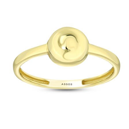 Tasarım Altın Yüzük - 14K - 1.11gr