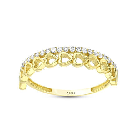 Tasarım Altın Yüzük - 14K - 1.59gr
