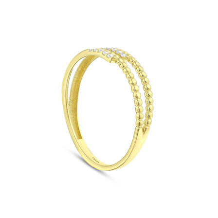 Tasarım Altın Yüzük - 14K - 1.26gr