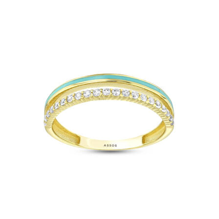 Tasarım Altın Yüzük - 14K - 1.55gr