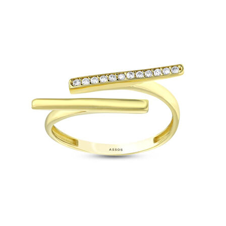 Tasarım Altın Yüzük - 14K - 1.46gr