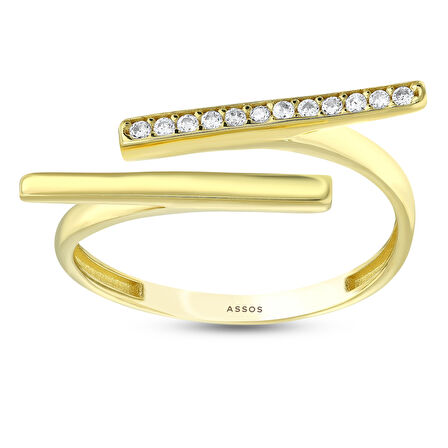 Tasarım Altın Yüzük - 14K - 1.46gr