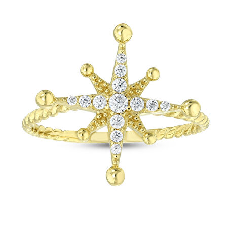 Tasarım Altın Yüzük - 14K - 1.55gr