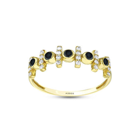 Tasarım Altın Yüzük - 14K - 1.62gr