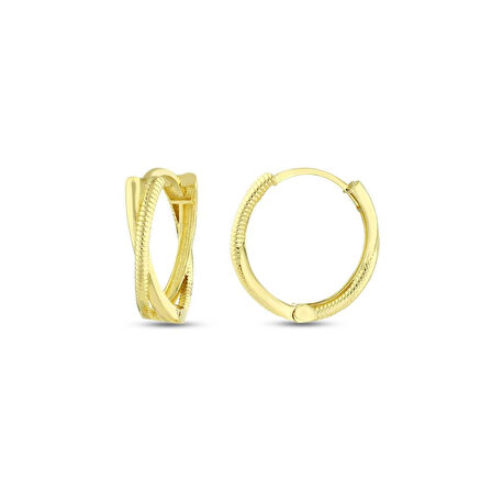 Altın Halka Küpe - 14K - 2.25gr