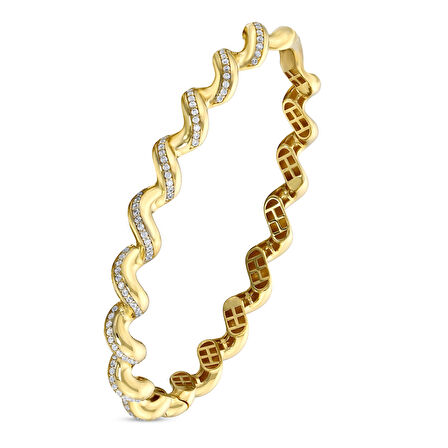 Tasarım Altın Kelepçe - 14K - 10.59gr