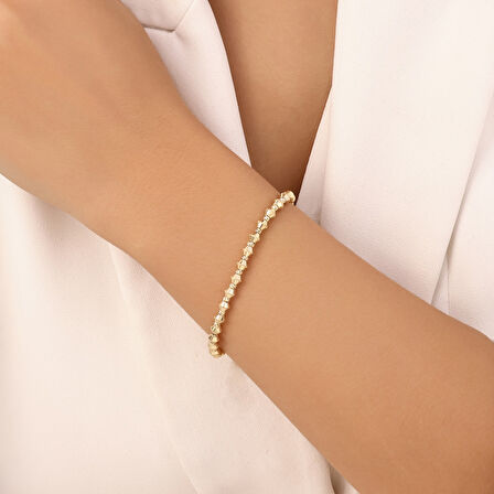 Tasarım Altın Bileklik - 14K - 5.23gr
