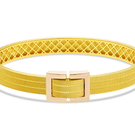 Tasarım Altın Kelepçe - 14K - 13.87gr