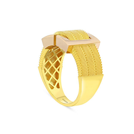 Tasarım Altın Yüzük - 14K - 4.52gr