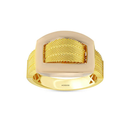 Tasarım Altın Yüzük - 14K - 4.14gr