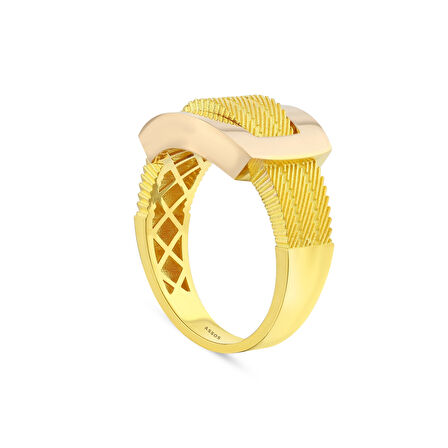 Tasarım Altın Yüzük - 14K - 4.14gr