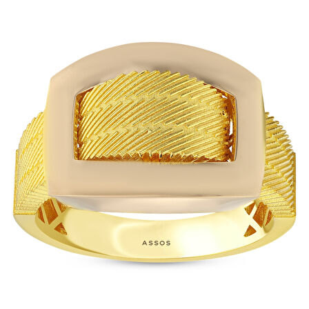 Tasarım Altın Yüzük - 14K - 4.14gr