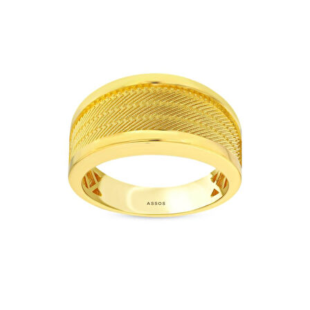 Tasarım Altın Yüzük - 14K - 3.77gr
