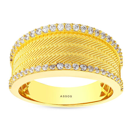 Tasarım Altın Yüzük - 14K - 4.41gr