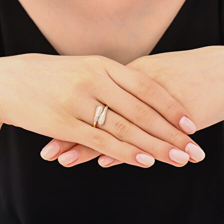 Tasarım Altın Yüzük - 14K - 2.00gr