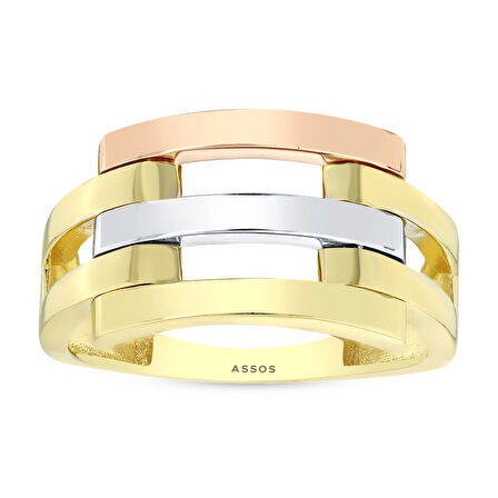 Tasarım Altın Yüzük - 14K - 2.99gr