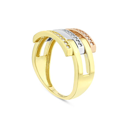 Tasarım Altın Yüzük - 14K - 3.38gr