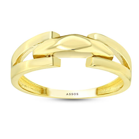 Tasarım Altın Yüzük - 14K - 1.99gr